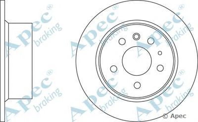 APEC BRAKING dsk612 -  Тормозной диск